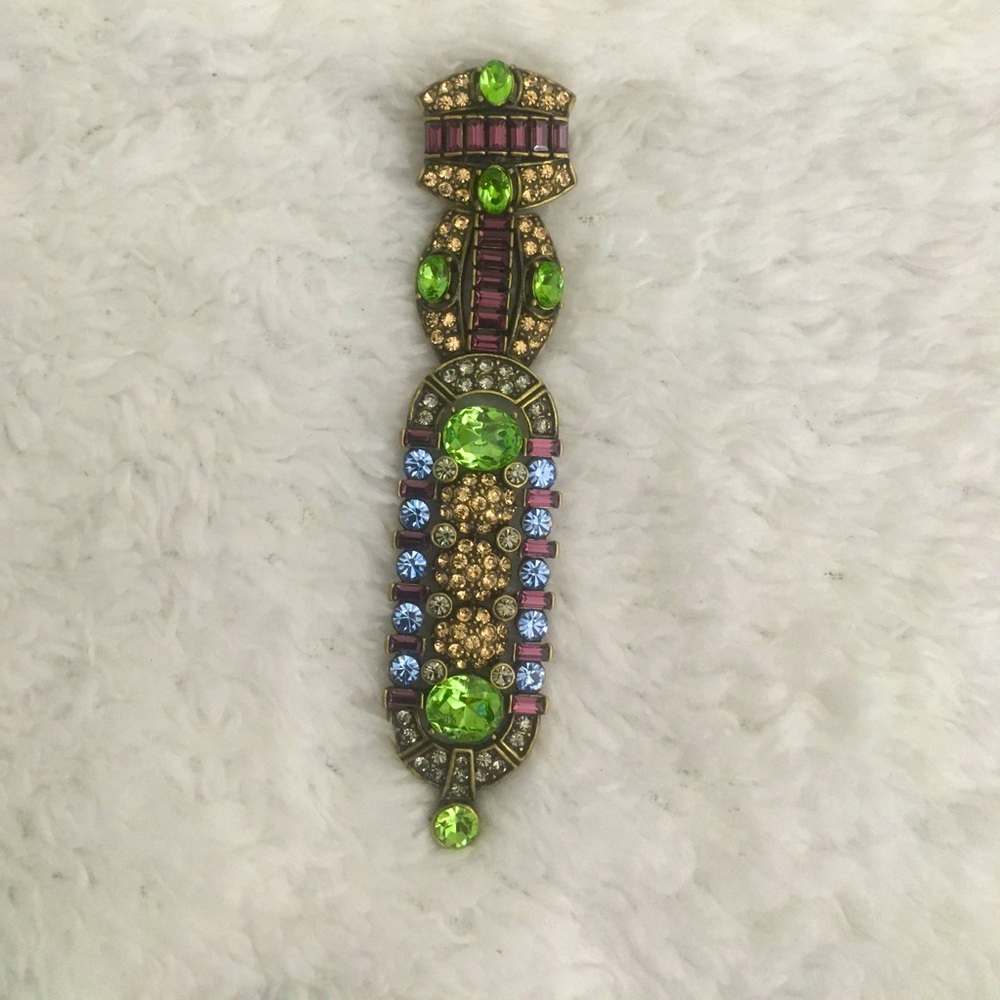 LaVintage Antique Custom Swarovski Brooch Pin